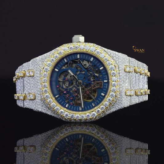 Audemars Piguet Royal Oak Skeleton with Diamond and Rose Gold Two-Tone Design, a Masterpiece from SwanDiamond