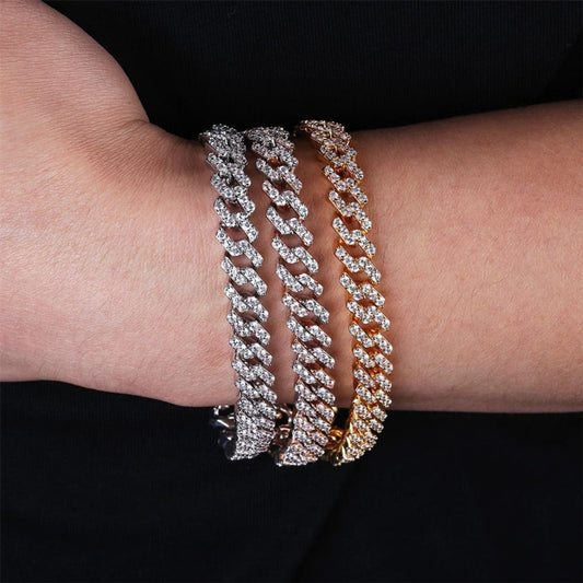 Wholesale Luxury Hip Hop Jewelry 14K Gold 925 Sliver Moissanite Diamond Iced Out Miami Cuban Link Chain Necklace