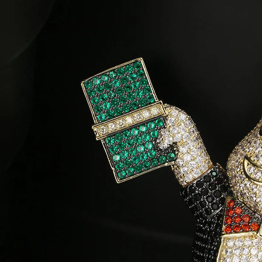 Cartoon Big Money Bag Hip Hop Pendant For Necklace by swandiamond