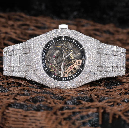 Luxury Men's Moissanite Diamond Watch High-End Timepiece by SwanDiamond Premium Iced Out Watch for Men
