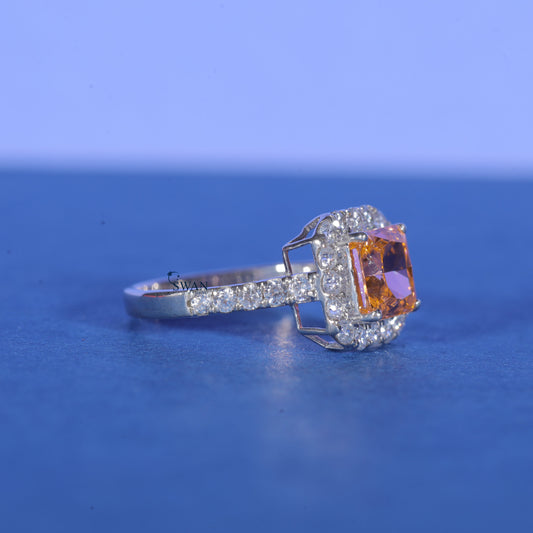 2 carat Cushion Cut Diamond Ring, E/VVS2 Lab Grown Diamond Ring