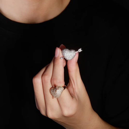 Wear Ring Hip Hop Party Luxurious Mens in 14kt Yellow Gold Gift Box 1 Piece Men's Diamond Mould Making Lab Grown Engagement Ring