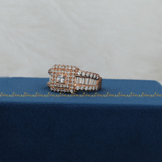 Trendy Fashionable Round Cut Lab Grown Diamond Bands Uses Jewelry 925 Sterling Silver Rings For Men Manufacture In India