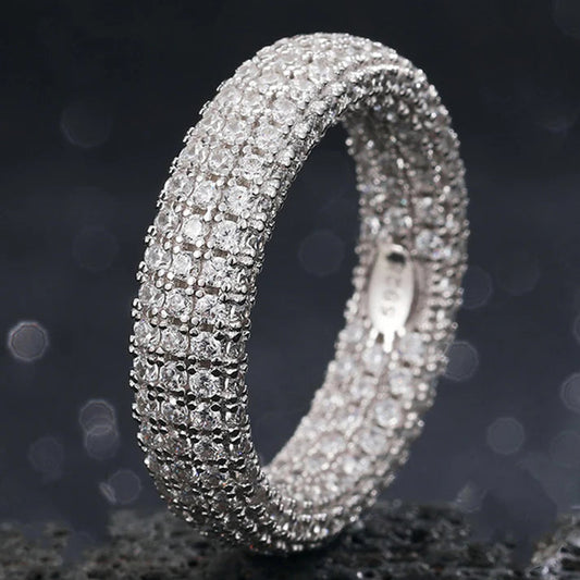 Fashion Premium Jewelry original Moissanite Diamond Studded Hip Hop 925 Silver Rings for Sale at Best Prices