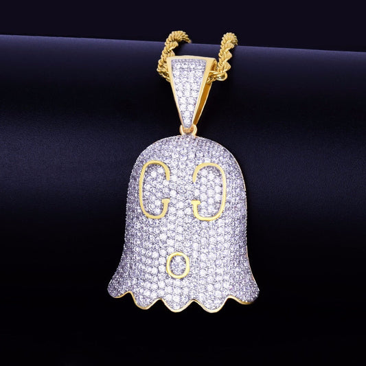 Unique Snappy Ghost Cute Pendant Moissanite vvs Clarity Diamonds